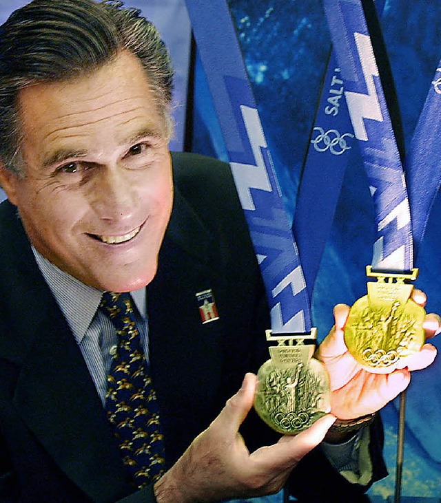 Der Sieger? Olympiaorganisator Mitt Ro...ie Medaillen fr die Winterspiele 2002  | Foto: usage Germany only, Verwendung nur in Deutschland