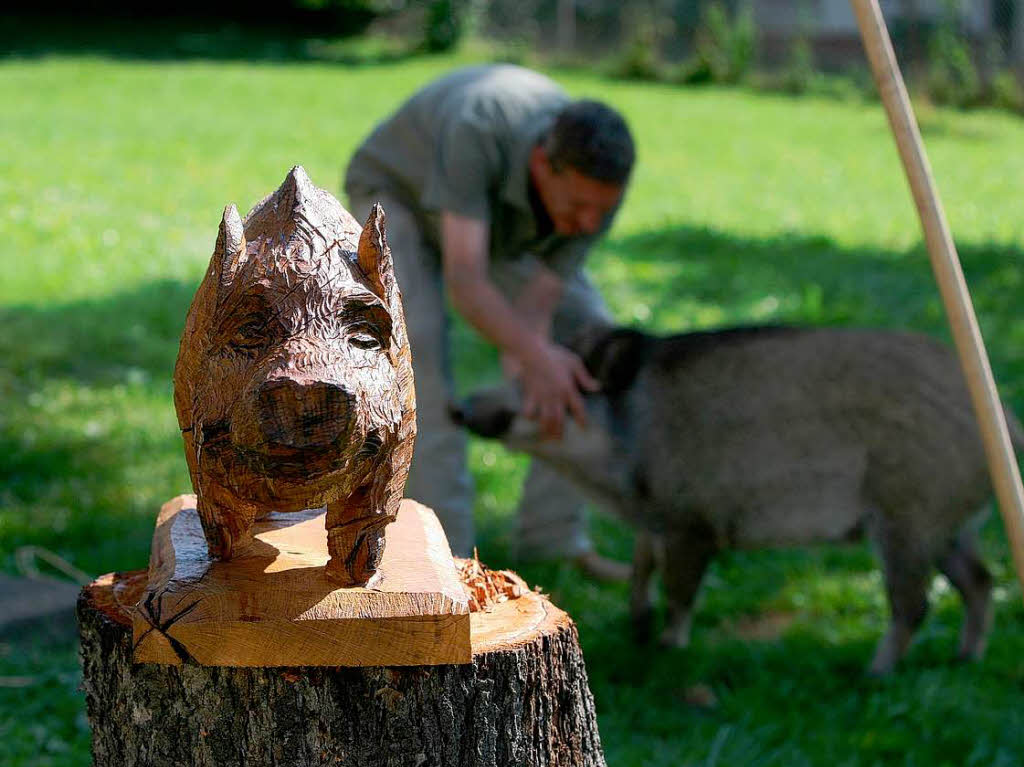 Auch ein Holz-Konrad fehlt nicht.