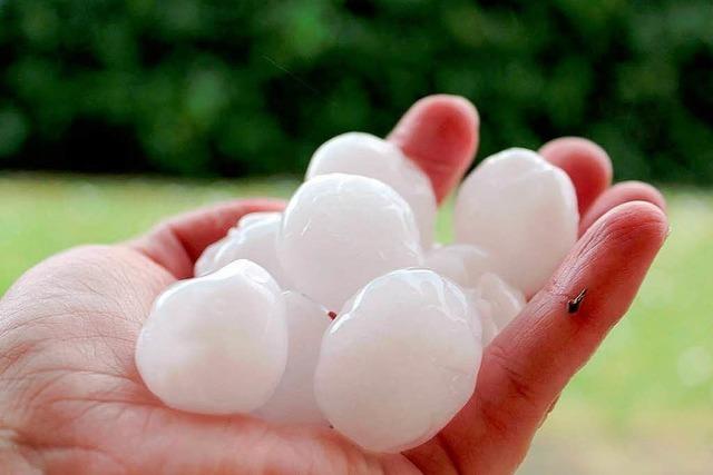 Fotos: Unwetter mit XXL-Hagel in Sdbaden