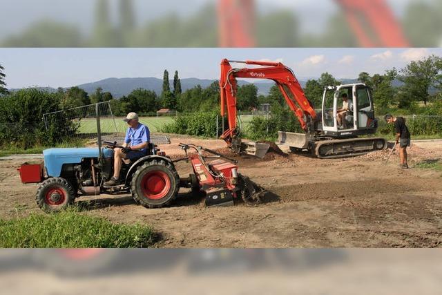 Rckbau des Gelndes vor Abschluss