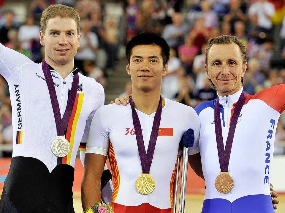 Tobias Graf (links) hat seine zweite M...ei den Paralympics in London gewonnen.  | Foto: AFP
