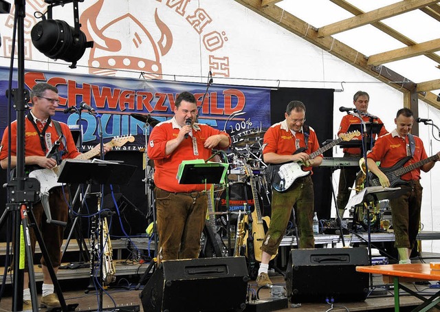 Beim Hrnle-Fest amsierten sich die j... &#8222;Schwarzwald-Quintetts&#8220;.   | Foto: Ralph Fautz