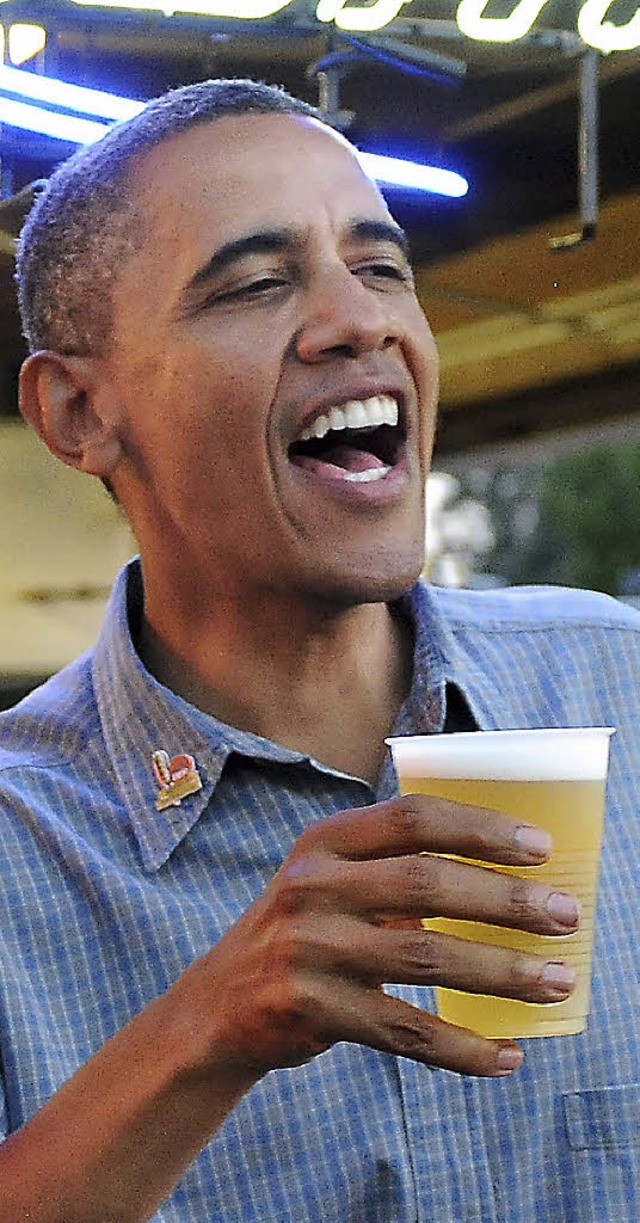 Bierfan Obama   | Foto: dpa