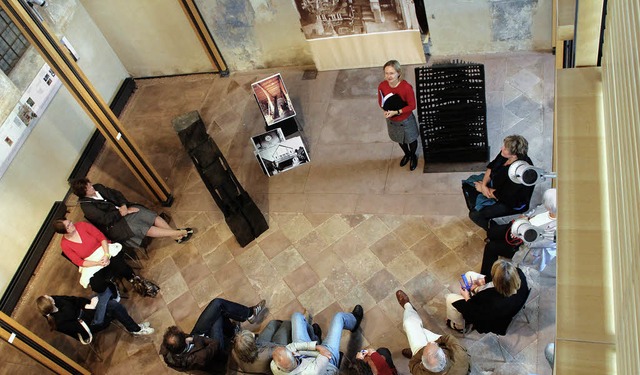 Brbel Heer hielt in der ehemaligen Synagoge in Kippenheim einen Vortrag.   | Foto: Erika Sieberts