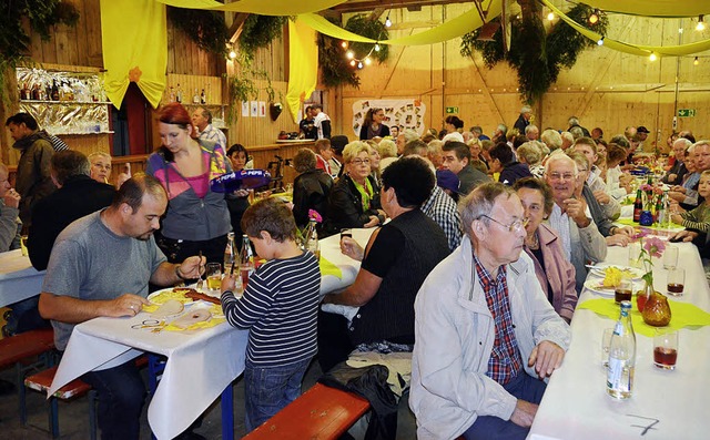 Gute Stimmung herrschte am Wochenende im Dreschschopf   | Foto: Umiger