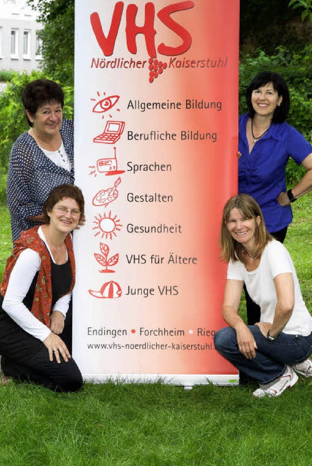 Das Team der VHS Nrdlicher Kaiserstuh... Ulrike Helbling und Elisabeth Rensch.  | Foto: DIFOMA Astrid B. Mller