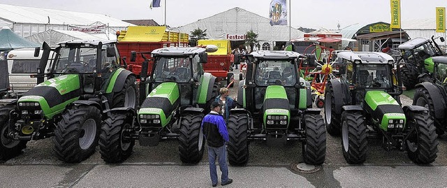 Kraftpakete frs Feld: Traktoren auf der Badenmesse  | Foto: Ingo Schneider