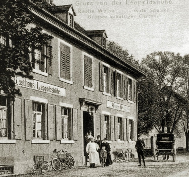 Das Gasthaus zur Leopoldshhe in frherer Zeit   | Foto: Stadtarchiv