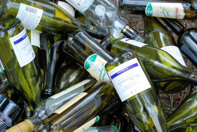 14,7 Tonnen Altglas transportierte die...glas beim 56. Breisacher Weinfest  ab.  | Foto: Benjamin Bohn