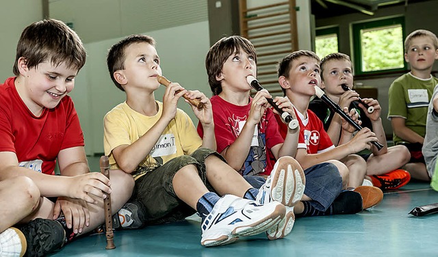 Indem es Kinder mitwirken lie, hier S...estival Rmlingen erneut neu erfunden.  | Foto: Kathrin Schulthess Fotografie