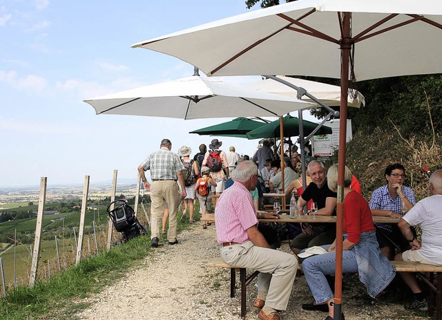 Die Wein- und Genusstour war diesmal nicht ungetrbt zu genieen.  | Foto: Sabine Model