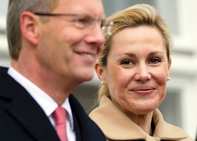 Christian und Bettina Wulff im Januar 2012  | Foto: AFP