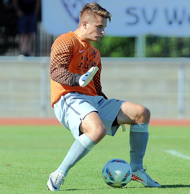 Er hielt, was zu halten war: Keeper Ma...erlage fr den SV Weil in Denzlingen.   | Foto: archivfoto: Meinrad schn