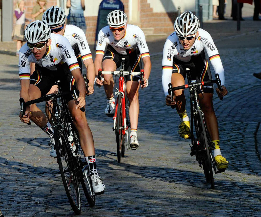 Echte Teamarbeit: Die deutsche Equipe bei der Regio-Tour