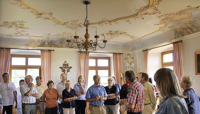 Viele Besucher interessierten sich fr das  Abtszimmer.   | Foto: Heinrich fehrenbach