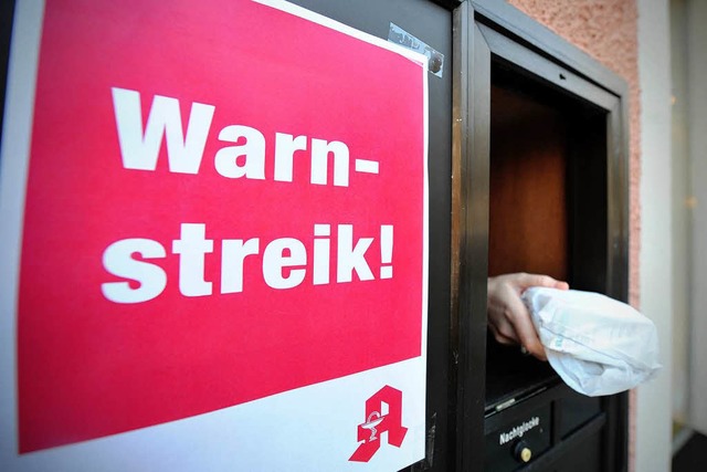 Im Elztal streiken am Mittwoch alle Ap... Versorgung trotzdem  sicher gestellt.  | Foto: Jan-Philipp Strobel (dpa)