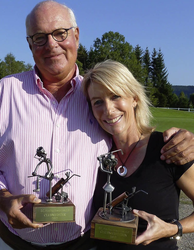 Dieter Schmidt und Kirsten Egner haben...im Golfclub Hochschwarzwald gewonnen.   | Foto: heidrun Simoneit