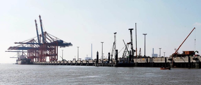 Im neuen Nordseehafen ist Platz fr die grten Ptte.    | Foto: DAPD