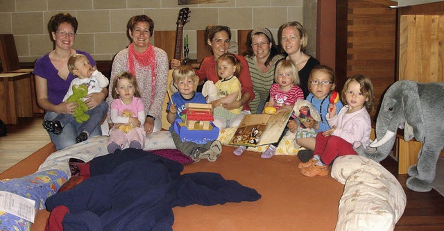 So kann kindergerechter Gottesdienst a... Bild aus der Riegeler Krabbelgruppe.   | Foto: Privat