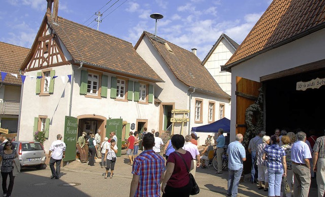 Vielfalt bei den Kiechlinsberger Weint...nd die Themenhfe an der Grienerstrae  | Foto: Roland Vitt