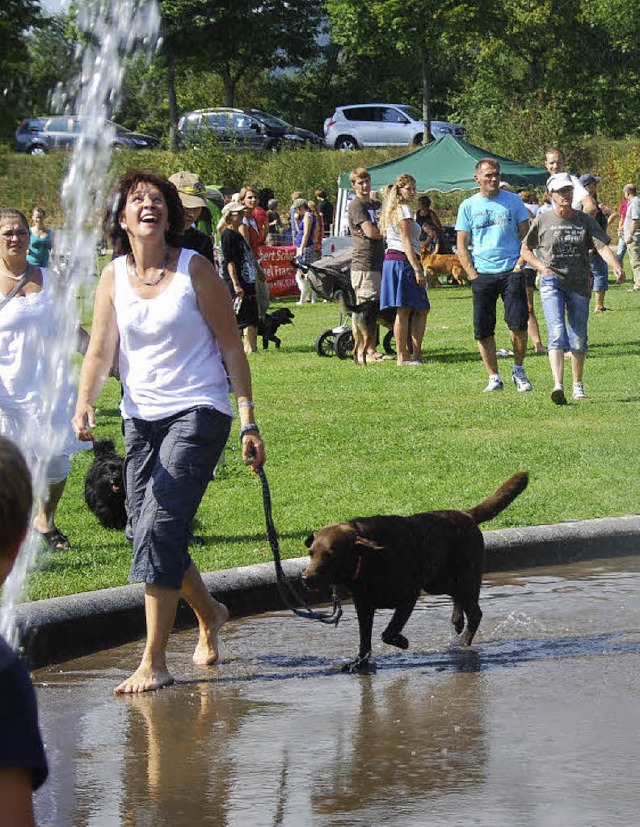 Abkhlung im Springbrunnen  | Foto: Hirschberger