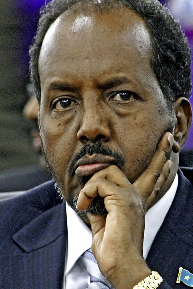 berraschungssieger in Mogadischu: Hassan Mohamud  | Foto: AFP