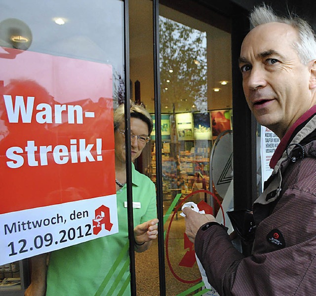 Auch Mllheimer Apotheken machten am Mittwoch beim Warnstreik mit.   | Foto: Ehrlich