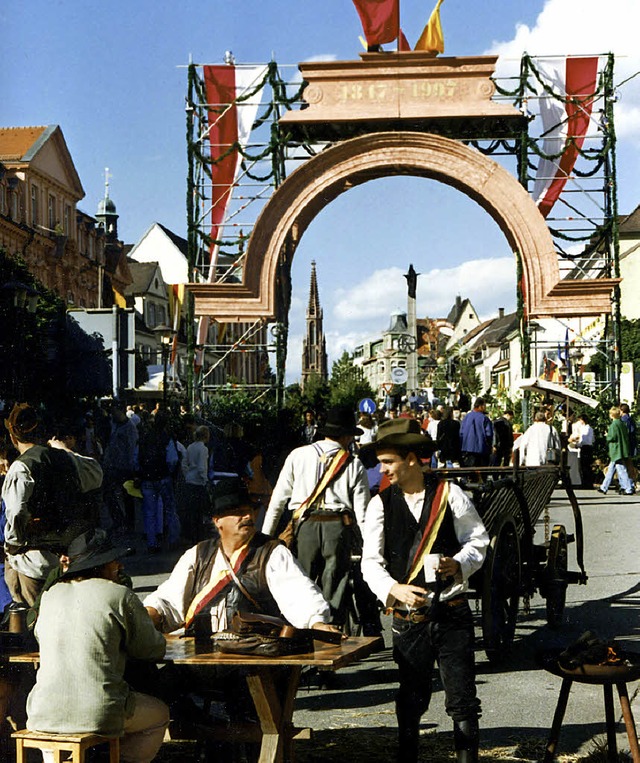 Szene des groen Freiheitsfestes im Jahr 1997 in Offenburg.   | Foto: Archivfoto: Kulturbro