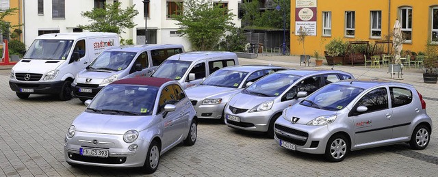 Gut 100 Wagen hat Stadtmobil Sdbaden ...zeigt die Palette der Fahrzeugklassen.  | Foto: Thomas Kunz
