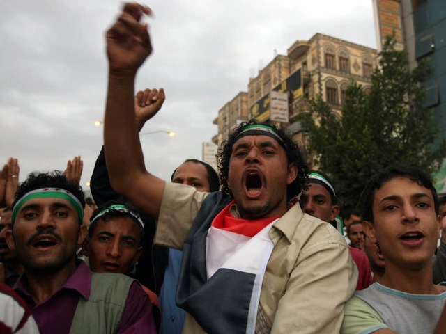 Demonstranten im Jemen  | Foto: AFP