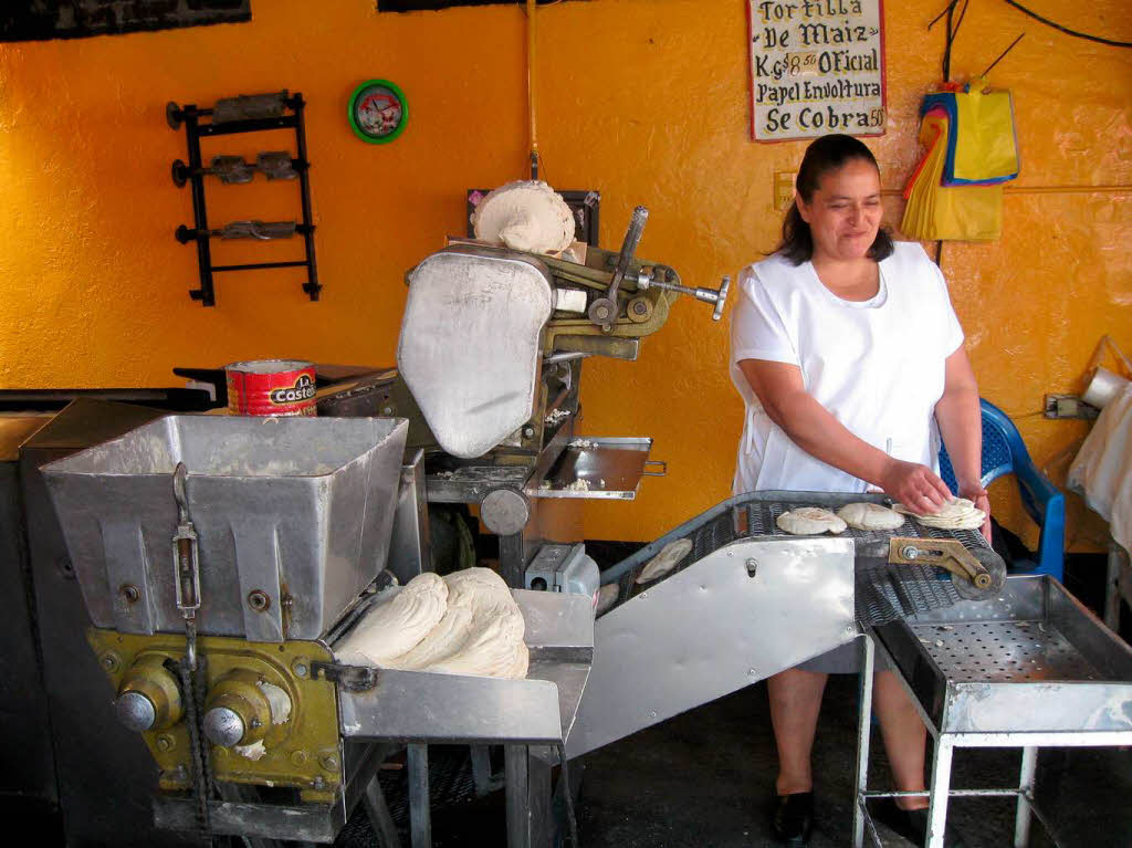Tortilla-Bckerei im Stadtteil Iztapalapa in Mexiko-StadtFoto: Renate Blsi