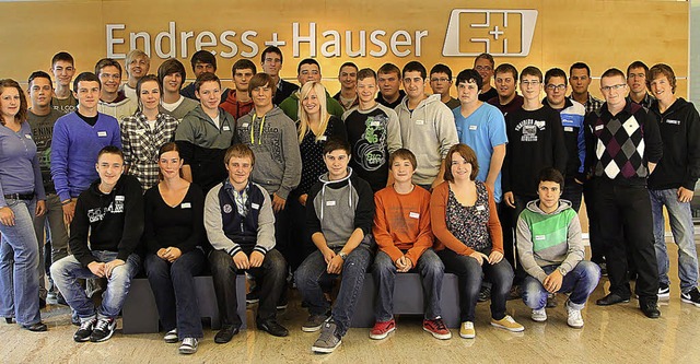 Einstieg ins Berufsleben: Das Unterneh...s+Hauser bietet 36 Ausbildungspltze.   | Foto: Endress+Hauser