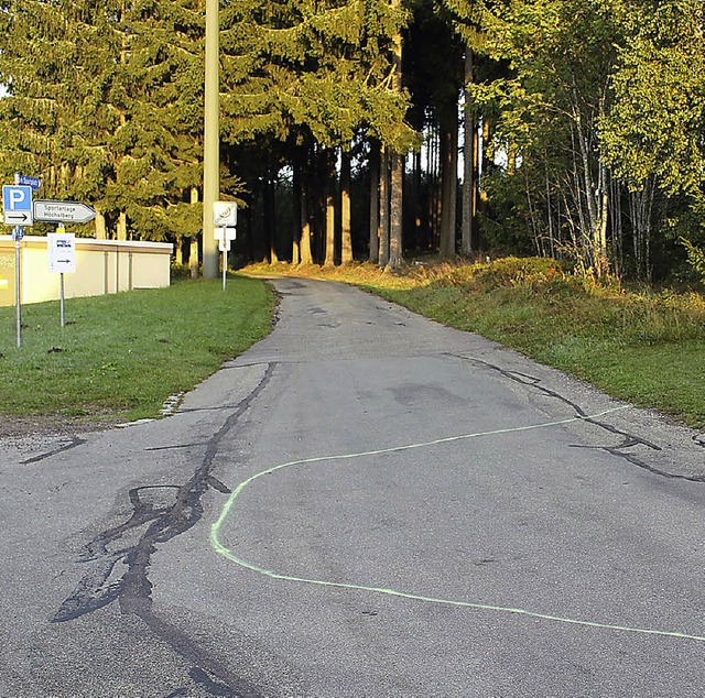 eisenbach zufahrt sportplatz  | Foto: gert brichta