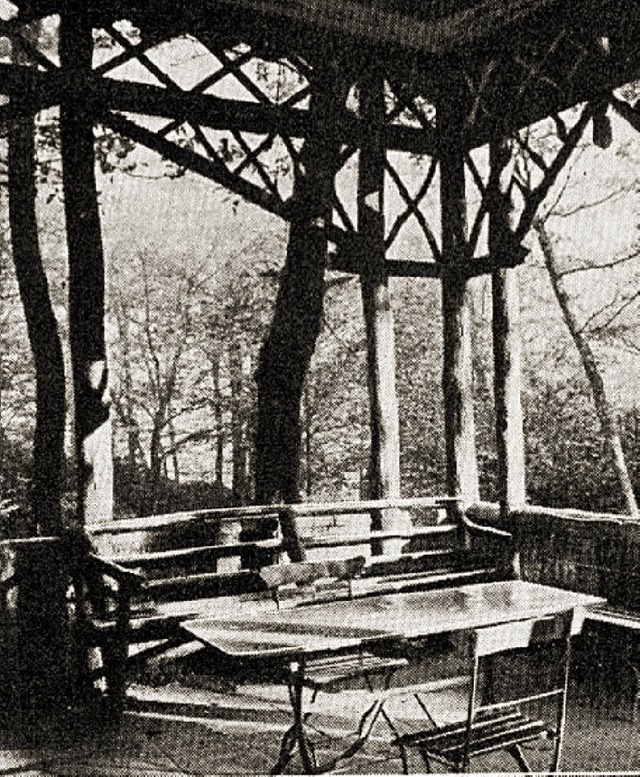 1910:  Der Pavillon im Stadtpark Buchenbrndle   | Foto: BZ