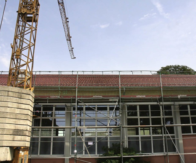 Wird teurer, aber dafr energetisch ef...e Sanierung der Max-Metzger-Turnhalle.  | Foto: Marlies Jung-Knoblich