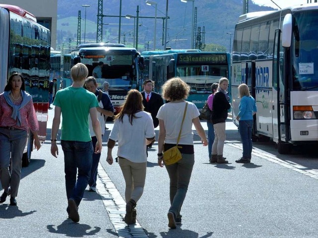 Vergleichsweise reibungslos verlief am...lentahlbahnlinie auf Busersatzverkehr.  | Foto: Michael Bamberger