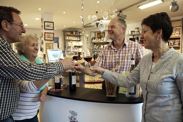 Vergnglich, aber noch nicht stimmig: Shoppen und Wein genieen.   | Foto: Sabine  Model