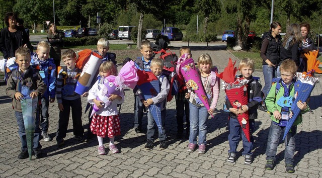 Sie standen am Freitag im Mittelpunkt:...er der Grundschule Kleines Wiesental.   | Foto: Heiner Fabry