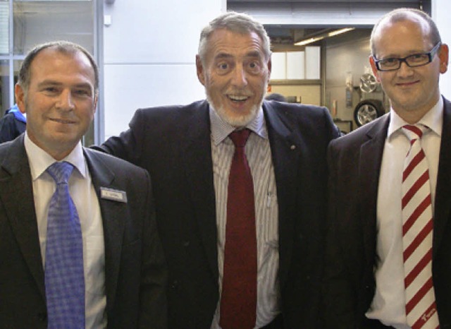 Yusuf Uysal (links), Rudolf Brink und ...lle und die Erweiterung des Betriebs.   | Foto: Liane Schilling