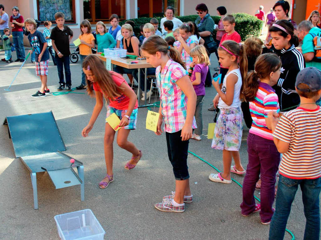 Fr Kinder wurde am Montagnachmittag ein buntes Spielprogramm angeboten.