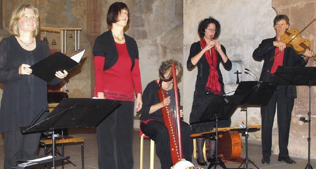 Das Ensemble fr frhe Musik &quot;Min...s Mittelalters und der Frhrenaissance  | Foto: Karin Stckl-Steinebrunner