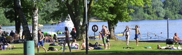 Mehr als 46000 Gste sorgten fr eine ...n im sonnigen August an den Gifizsee.   | Foto: HElmut Seller