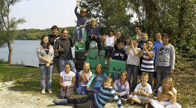 Freizeit am Nimburger Badesee mit den ...tharina Kube (hinterste Reihe rechts).  | Foto: Landratsamt