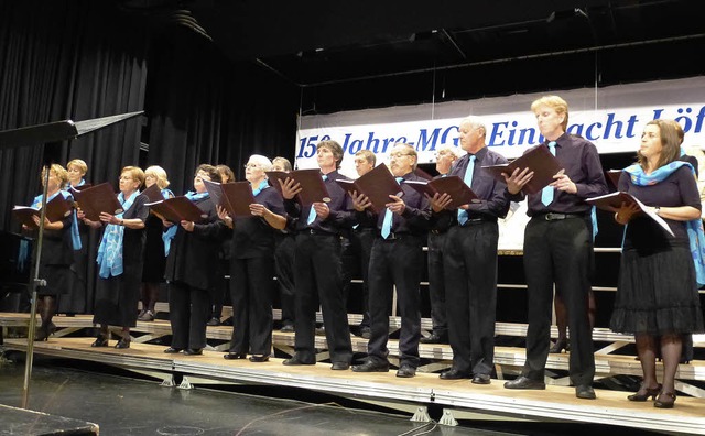 Premiere hatte beim Jubilum des Mnne... Chor der Chorgemeinschaft Dreiklang.   | Foto: Karla Scherer