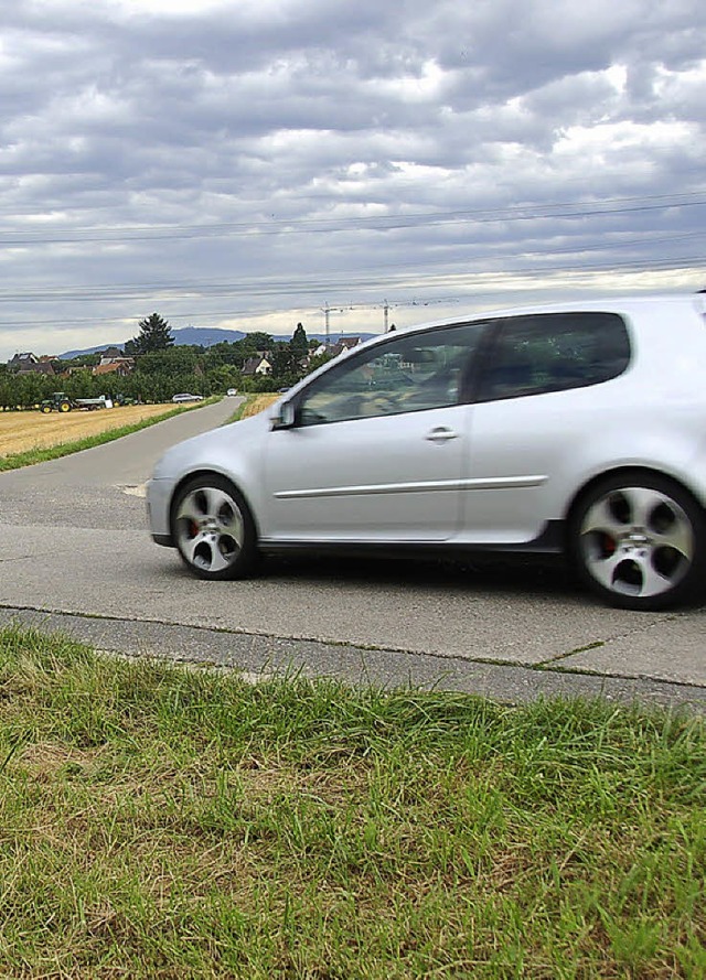 Immer wieder beklagen Autofahrer die S... Promillestrli in Efringen-Kirchen.   | Foto: Langelott