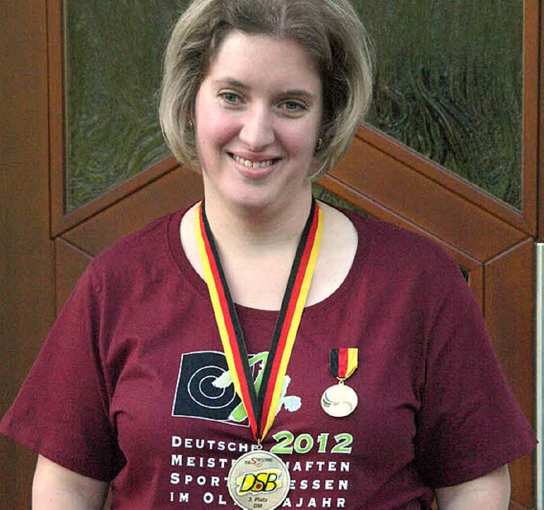 berglcklich ist Patricia Bhler aus ...580 von 600 mglichen Ringen erkmpfte  | Foto: Karin Stckl-Steinebrunner