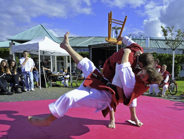 Mit dabei war auch der Karateclub Shintaikan.   | Foto: Michael Bamberger
