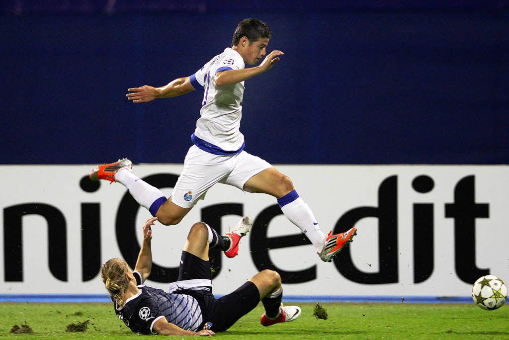 James Rodriguez und der FC Porto behielten die Oberhand gegen Zagreb. Die Portugiesen gewannen auswrts mit 2:0.
