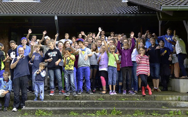 Die Kinder sind vom Ergebnis begeister...nach dem Aktionstag berlassen haben.   | Foto: Sick