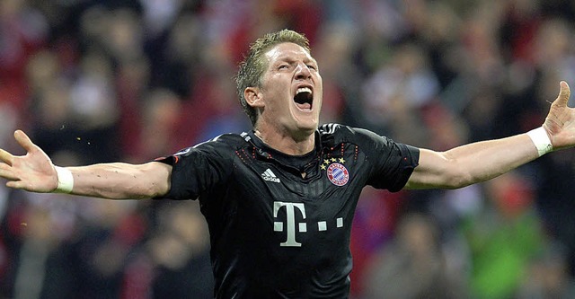 Befreiter Jubel: Bastian Schweinsteiger  | Foto: afp